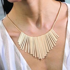 Myra bag rustic strips necklace